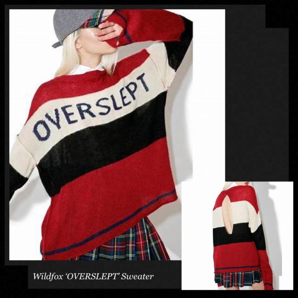 WILDFOX COUTURE 'Overslept' Knit Sweater